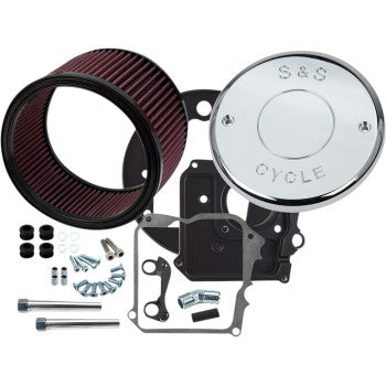 S&S Cycle Air Cleaner Kit with Cover - Nostalgic Script - Chrome