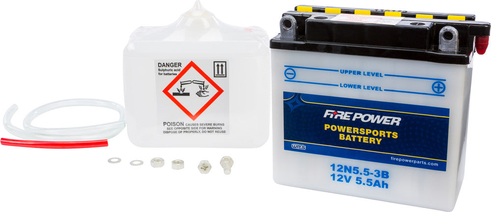 Fire Power Battery W/Acid 12N5.5-3B 12V - Yamaha