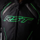 S1 CE JACKET BLK/GRY/NEON GRN TEXTILE