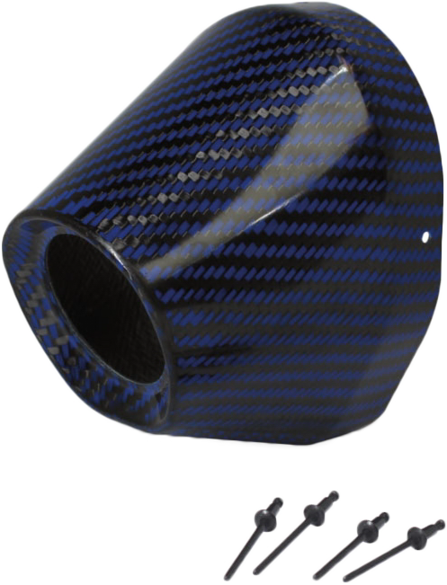 PRO CIRCUIT CARBON END CAP BLUE 1 3/4" I.D.