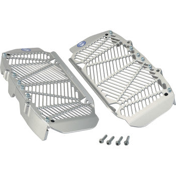 Moose Offroad Radiator Guards Radiator Guards - Silver - Triumph