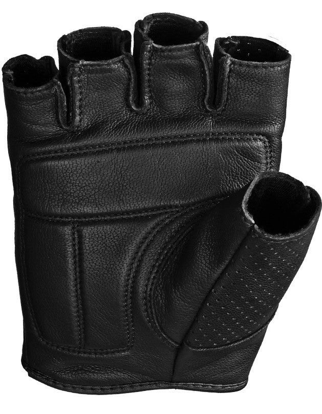 Highway 21 Half Jab Perforated Black Gloves