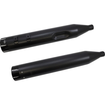 S&S Cycle El Dorado Dual Exhaust System - Black - Machined Black Tracer