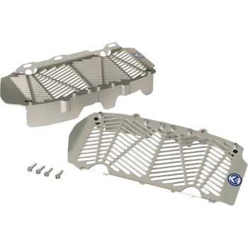 Moose Offroad Billet Radiator Guards Billet Radiator Guards - Silver - Gas Gas/Husqvarna/KTM