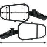 Moose Offroad Elite Pro Mirror Mirror - Elite Pro - Side View - Octagon - Black
