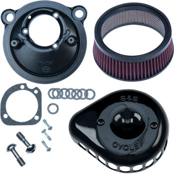 S&S Cycle Mini Teardrop Stealth Air Cleaner Kit - Gloss Black