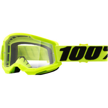 100% STRATA 2 CLEAR GOGGLES ALL COLORS