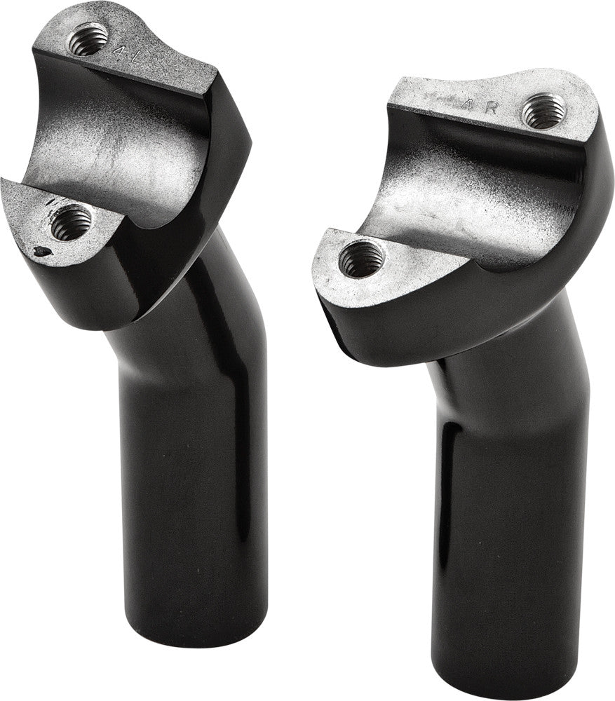 HARDDRIVE H-BAR RISERS 4.5" PULLBACK BLACK