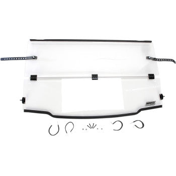 Moose Offroad Full Folding Windshield Full Folding Windshield - Polished