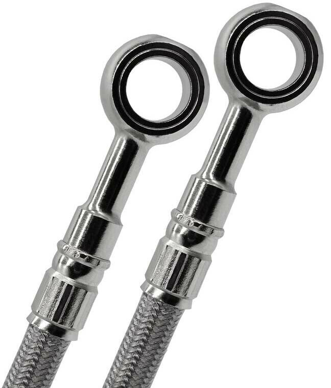 GBRAKES STEEL BRAKE LINE REAR YAM