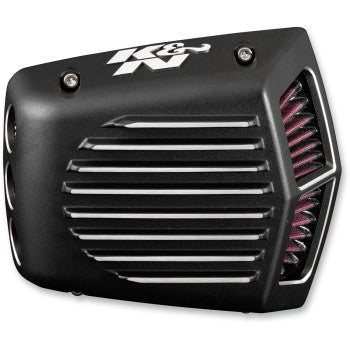 K & N Street Metal Air Intake Kit - Black - Twin Cam