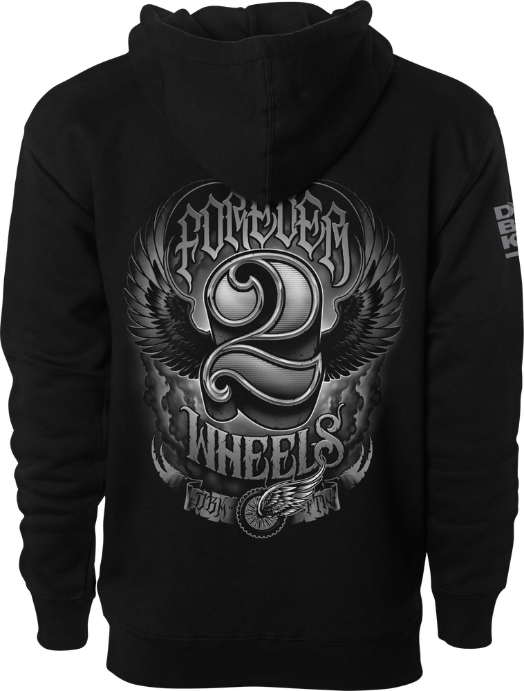 DBK TWO WHEELS HOODIE BLACK SM