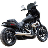 S&S Cycle 2-into-1 Qualifier Exhaust System - Race Only - Brushed Stainless