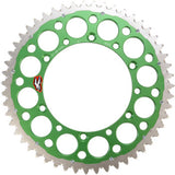 RENTHAL Twinring™ Rear Sprocket - 51 Tooth - Green - Kawasaki/Suzuki