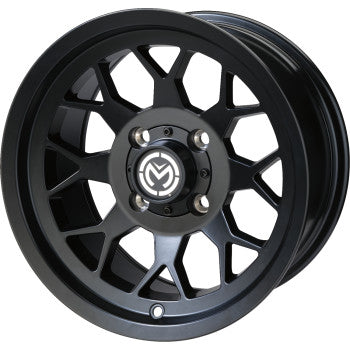 Moose Offroad Wheel - 27X - Front/Rear - Black - 14x7 - 4/156 - 4+3
