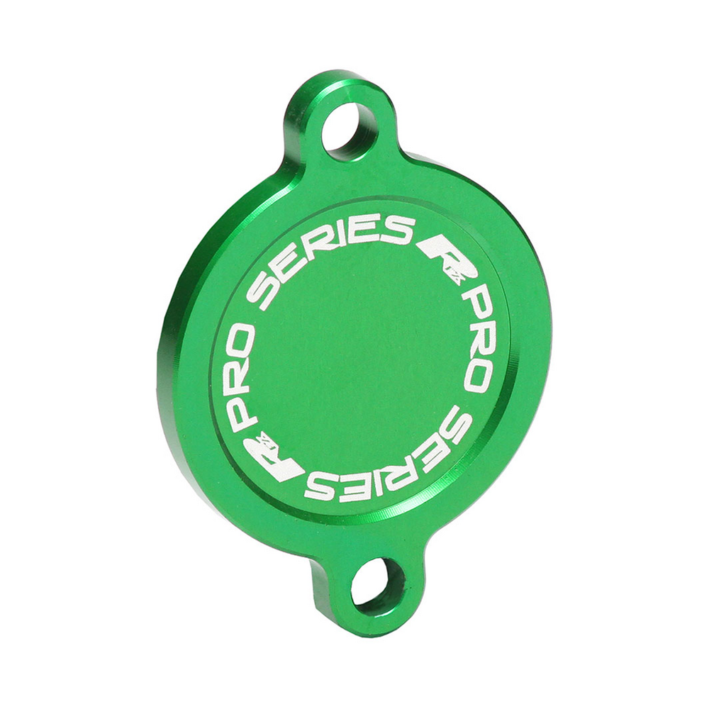 RFX OIL FILTER COVER GREEN KAW