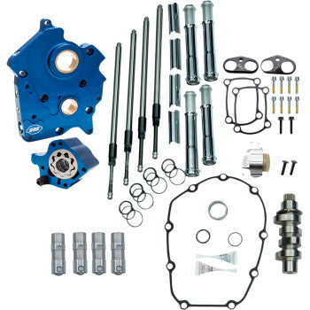 S&S Cycle Cam Chest Kit for M8 - Oil Cooled - 465 Cam - Chrome Pushrods - M8