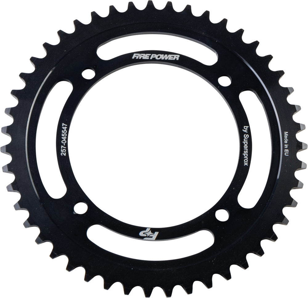 FIRE POWER REAR SPROCKET STEEL 47T BLK