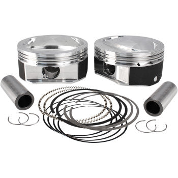 S&S Cycle High Compression Piston Kit - +0.010" - 110" Twin Cam CVO Motor
