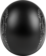 GMAX HH-65 Half Helmet Rose Naked Matte Black/Silver