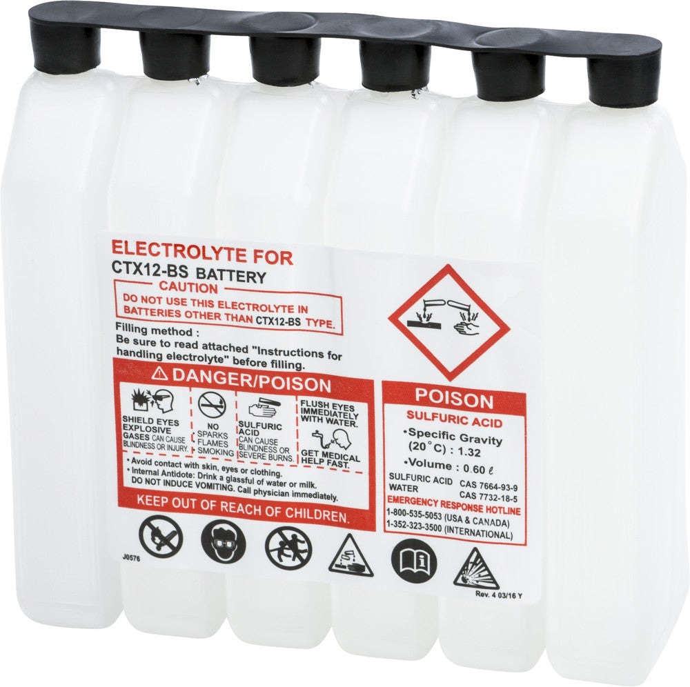 Fire Power Sealed Battery Electrolyte Pack 600CC