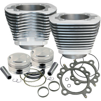 S&S Cycle 95" Big Bore Cylinder Kit - Silver - Twin Cam