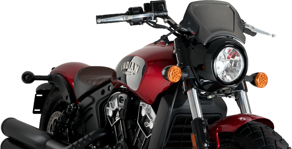 PUIG ALUMINIUM FRONT PLATE BLACK