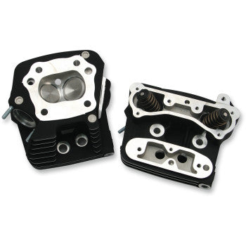 S&S Cycle Performance Replacement Head - High Compression (76 cc) - Wrinkle Black - Evolution Big Twin