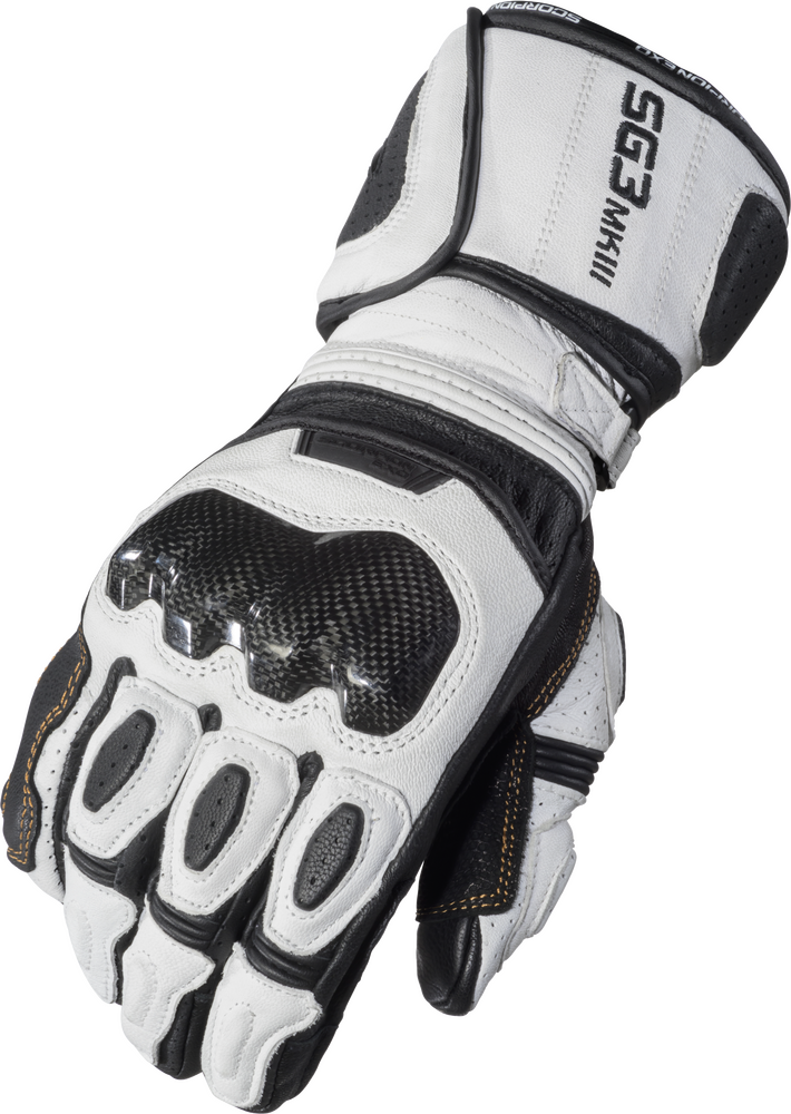 SCORPION EXO SG3 MK III GLOVES WHITE/BLACK 2X