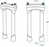 Murdock Handlebar Risers