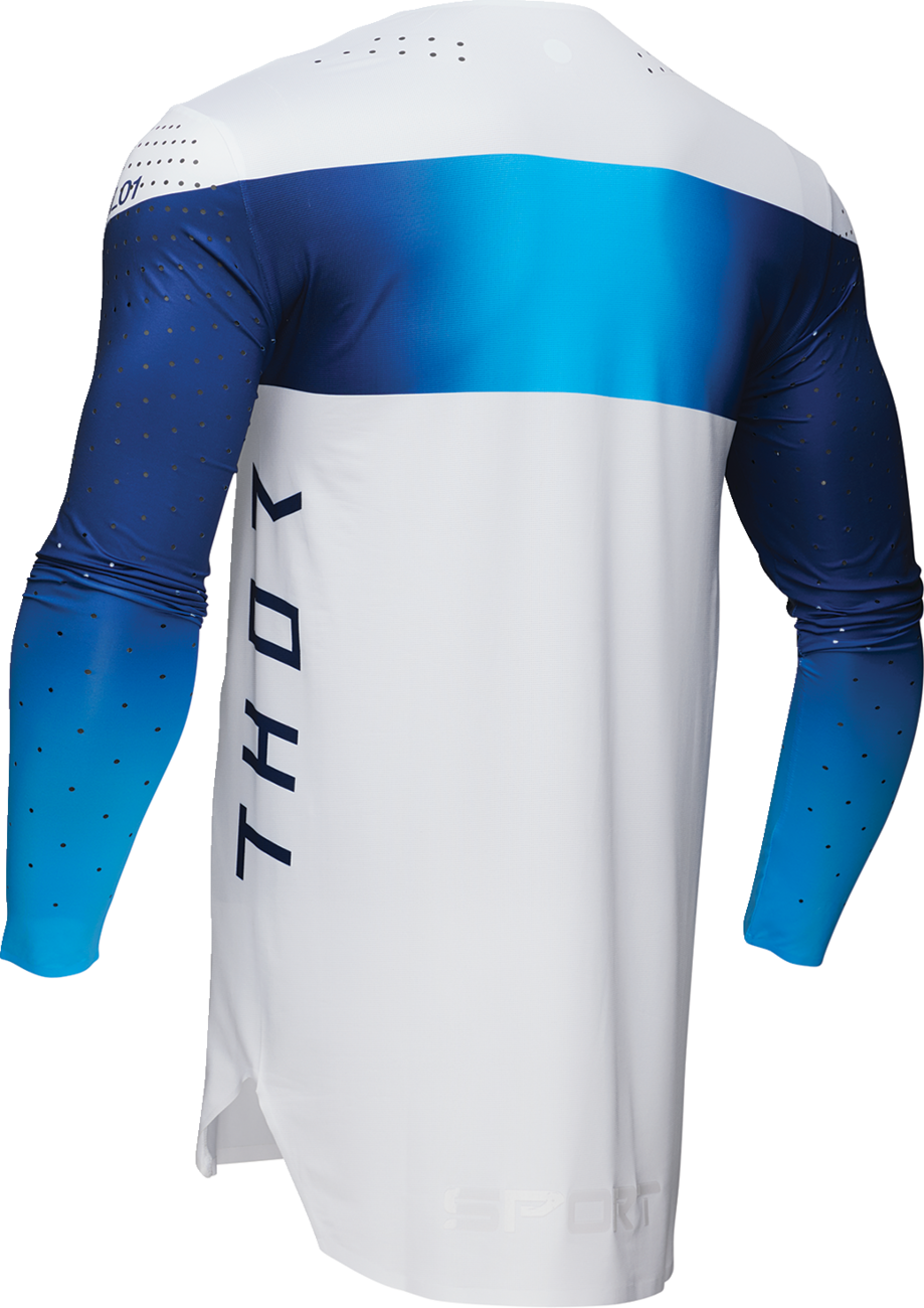 SPORTMODE Strike Jersey — White/Blue/Navy
