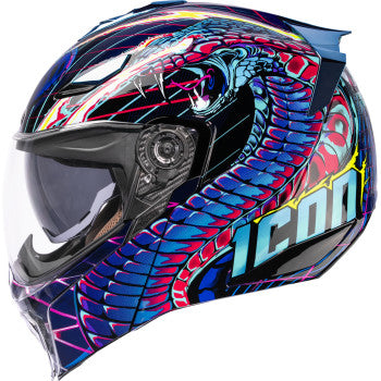 Icon Threshold™ Synthwave Lazer Cobra Modular Helmet
