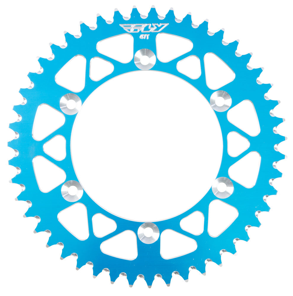 REAR SPROCKET ALUMINUM 47T-520 BLU HON/YAM
