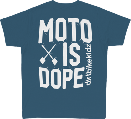DBK Moto is Dope Youth Lagoon Blue T- Shirt