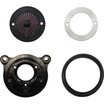 S&S Cycle Air Stinger Stealth Air Cleaner Kit - Chrome Ring