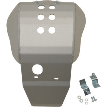 Moose Offroad Aluminum Skid Plate — Skid Plate Skid Plate - Silver - Honda - CRF 250 R/RX