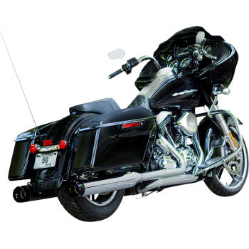 S&S Cycle 4-1/2" MK45 Performance Mufflers - Chrome with Black Thruster