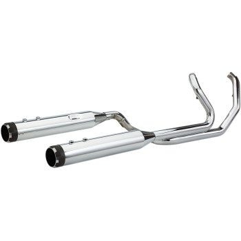 S&S Cycle El Dorado Dual Exhaust System - Chrome - Black Thruster