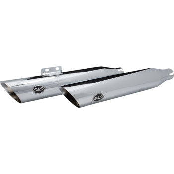 S&S Cycle Slash-Cut Slip-On Mufflers - 50 State - Chrome