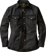 COVERT WOMENS WAX RIDING SHIRT BLACK