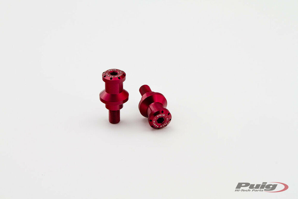 PUIG SWINGARM SPOOLS HI-TECH 10MM RED 2/PK