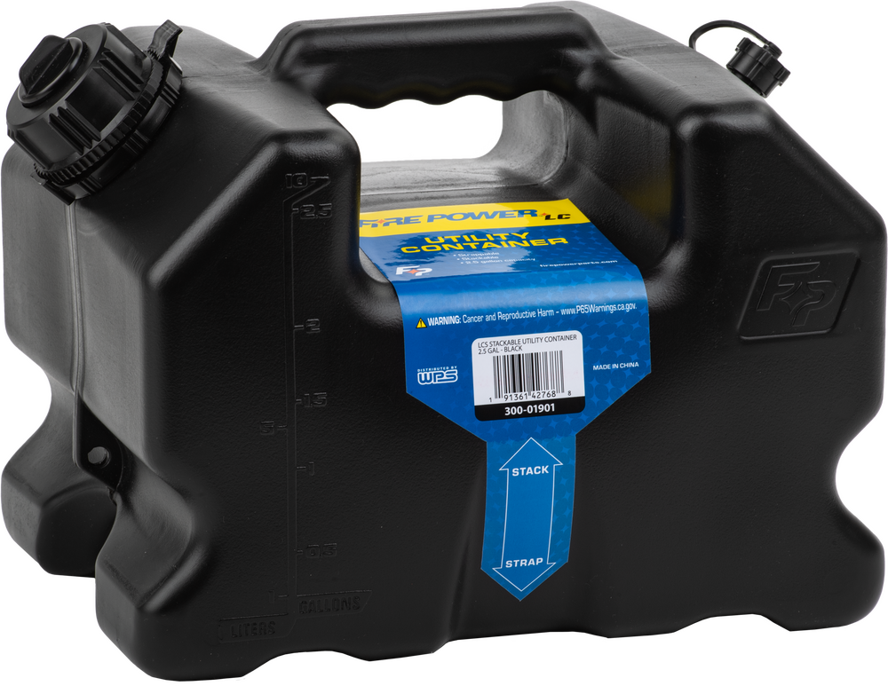 FIRE POWER LCS STACKABLE CONTAINER 2.5 GAL - BLACK
