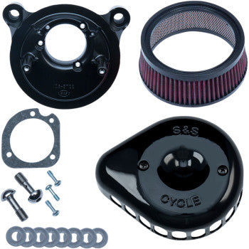 S&S Cycle Mini Teardrop Stealth Air Cleaner Kit - Gloss Black