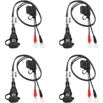 Tecmate OptiMate™ Eyelet SAE Battery Connection Leads - 5/16" - 4 Pack