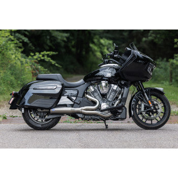 S&S Cycle 2-into-1 Qualifier Exhaust System - 50-State - Brushed - Stainless Steel