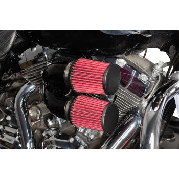 S&S Cycle Tuned Induction Air Cleaner Kit - Gloss Black