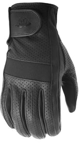 Highway 21 Jab Perforated Black Gloves