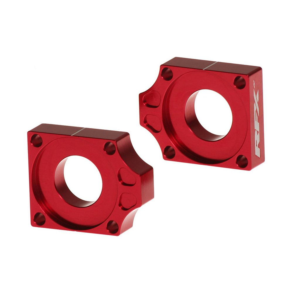 RFX REAR AXLE BLOCKS RED GAS/KTM/HUSQ