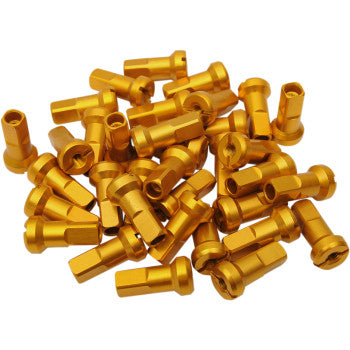 Moose Offroad MX1 Billet Spoke Nipples - Gold - 8 Gauge - Set