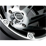 Moose Offroad Wheel - 387X - Rear - Machined Black - 14x8 - 4/110 - 4+4